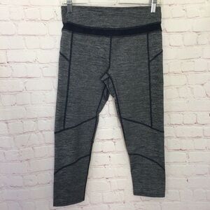 MPG Blue and Gray Cropped Leggings - Size Small